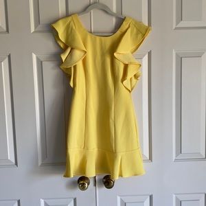 Bcbg size 0 yellow dress